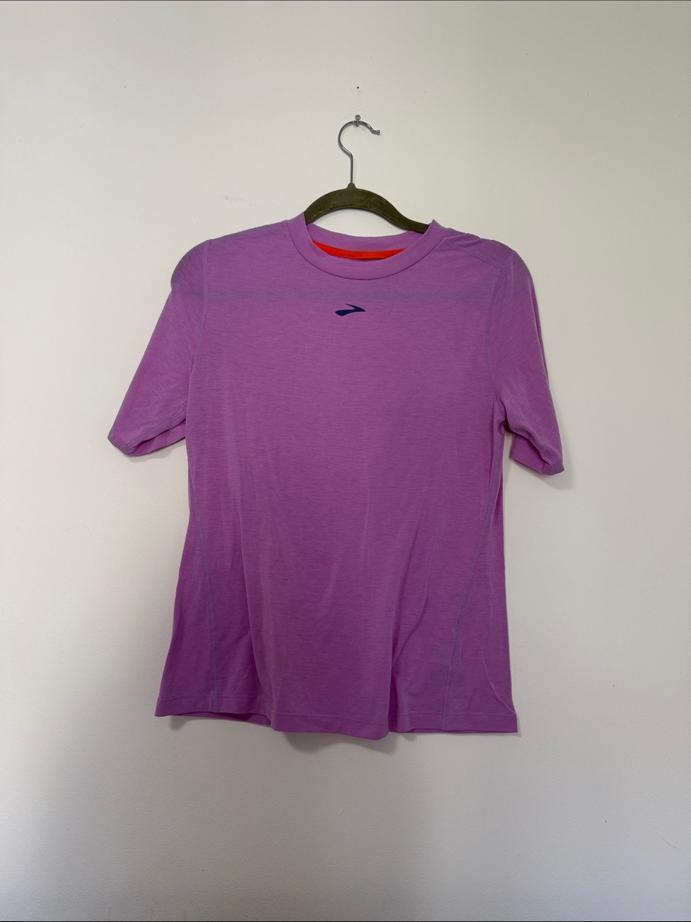 Brooks Purple High Point Performance Short Sleeve Tee
